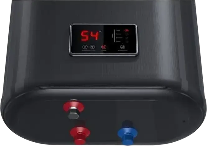 Thermex ID50V Smart Electric Storage Water Heater, 50L, Vertical Installation, Stainless Steel Tank, 2000W, LED Display, Smart Heating Modes, Black