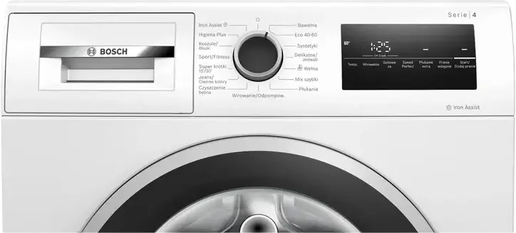 Masina de spalat rufe Bosch Serie 4 WAN2827NPL cu incarcare frontala, 9kg, Clasa Energetica A, 1400 rpm, Motor Inverter, Curatare cu Aburi, Alba