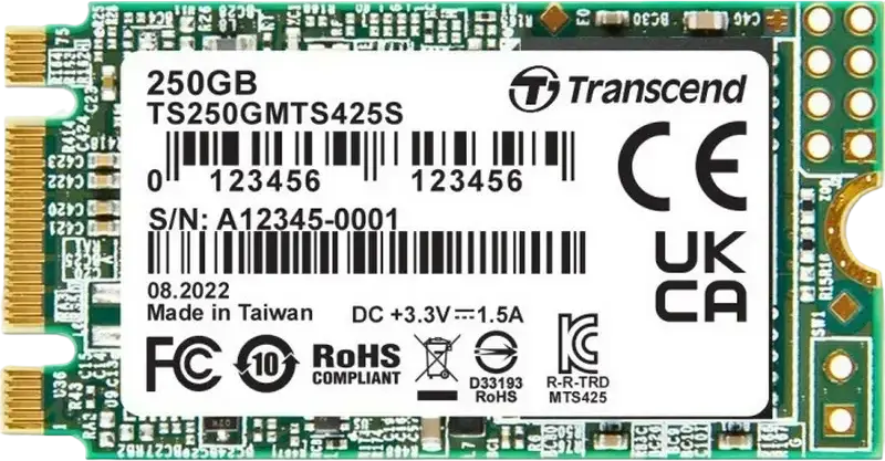 Unitate SSD Transcend 425S, 250GB, TS250GMTS425S