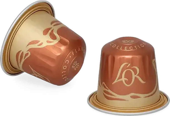 Кофейные капсулы L'OR Espresso Caramel, алюминиевые капсулы для системы Nespresso Original, коллекция Flavours Collection, объем порции 45 мл