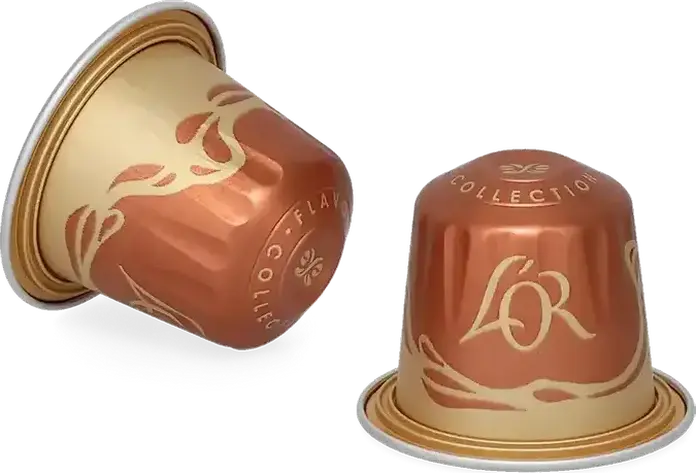 Кофейные капсулы L'OR Espresso Caramel, алюминиевые капсулы для системы Nespresso Original, коллекция Flavours Collection, объем порции 45 мл