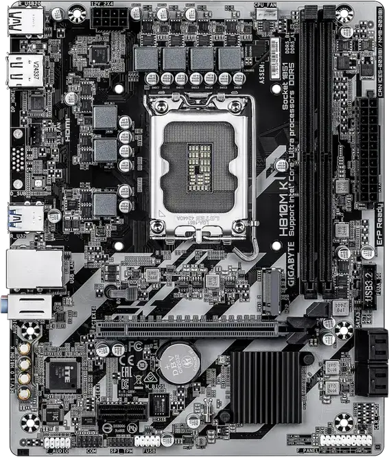 Placă de bază Gigabyte H810M K, LGA1851, Intel H810, Micro-ATX
