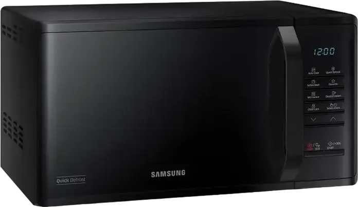 Микроволновая печь соло Samsung MS23K3513AK, объем 23 л, мощность 800 Вт, керамическое покрытие Ceramic Enamel, функции быстрой разморозки и автоприготовления, черный