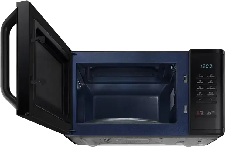 Микроволновая печь соло Samsung MS23K3513AK, объем 23 л, мощность 800 Вт, керамическое покрытие Ceramic Enamel, функции быстрой разморозки и автоприготовления, черный