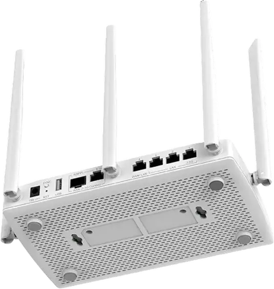 Grandstream GWN7062M Dual-band AX3000 Wi-Fi 6 Secure Router, 3 Gbps, 2.5G SFP/RJ45 WAN, 2.5G LAN, VPN Support, 4 Internal Antennas, White