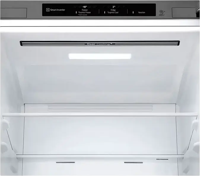 LG GBV3100CSW Freestanding Combi Refrigerator, No Frost, Smart Inverter Compressor, 344L Capacity, DoorCooling+, Silver, 186x59.5x67.5 cm