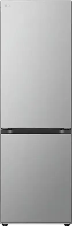 LG GBV3100CSW Freestanding Combi Refrigerator, No Frost, Smart Inverter Compressor, 344L Capacity, DoorCooling+, Silver, 186x59.5x67.5 cm