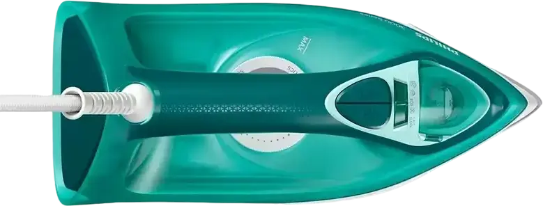 Philips DST3030/70 3000 Series Steam Iron, 2400W, Ceramic Soleplate, 180g/min Steam Boost, 300ml Tank, Vertical Steaming, Auto Shut-off, Green