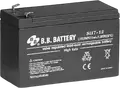 B.B. Battery SH7-12 12V 7Ah VRLA AGM Battery, Maintenance-Free Non-Spillable Lead-Acid Cell with Faston T1 Terminals for UPS and Emergency Lighting