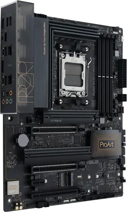 Материнская плата ASUS ProArt B650-CREATOR ATX AM5 AMD B650, DDR5 7600+ МГц, M.2 PCIe 5.0, Dual Ethernet 2.5Gb/1Gb, HDMI 2.1 и DP 1.4 USB-C, для Ryzen 9000/8000/7000