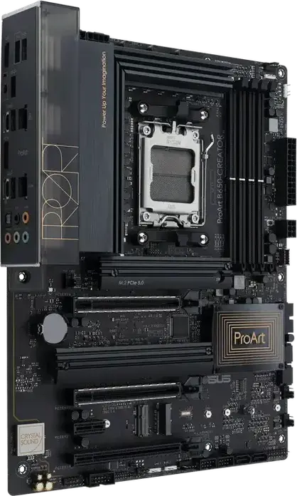 Материнская плата ASUS ProArt B650-CREATOR ATX AM5 AMD B650, DDR5 7600+ МГц, M.2 PCIe 5.0, Dual Ethernet 2.5Gb/1Gb, HDMI 2.1 и DP 1.4 USB-C, для Ryzen 9000/8000/7000