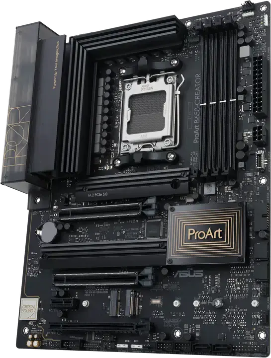 Материнская плата ASUS ProArt B650-CREATOR ATX AM5 AMD B650, DDR5 7600+ МГц, M.2 PCIe 5.0, Dual Ethernet 2.5Gb/1Gb, HDMI 2.1 и DP 1.4 USB-C, для Ryzen 9000/8000/7000