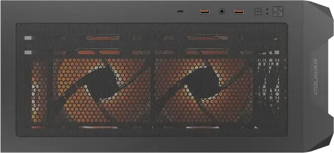 Carcasa Mid Tower Cougar MX600 Air PRO, Neagra, Panou frontal Air Mesh, Sticla Temperata, 6 Ventilatoare ARGB PWM, Suport E-ATX, Radiator 360mm, USB-C 3.2 Gen 2