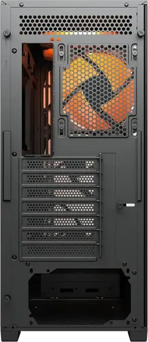 Carcasa Mid Tower Cougar MX600 Air PRO, Neagra, Panou frontal Air Mesh, Sticla Temperata, 6 Ventilatoare ARGB PWM, Suport E-ATX, Radiator 360mm, USB-C 3.2 Gen 2