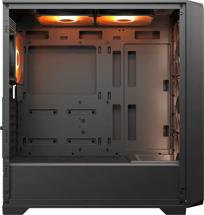 Carcasa Mid Tower Cougar MX600 Air PRO, Neagra, Panou frontal Air Mesh, Sticla Temperata, 6 Ventilatoare ARGB PWM, Suport E-ATX, Radiator 360mm, USB-C 3.2 Gen 2