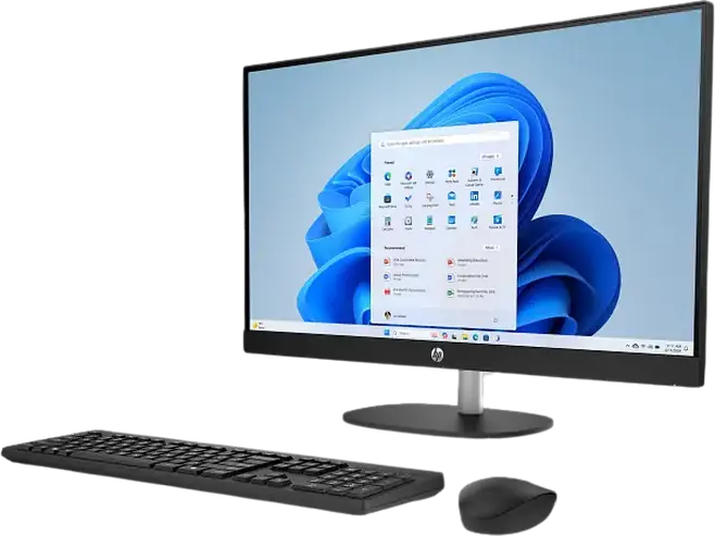 Моноблок HP All-in-One 27-cr2107ci, Intel Core Ultra 5 225U до 4.8ГГц, 16ГБ DDR5 RAM, 512ГБ NVMe SSD, 27" FHD IPS экран, FreeDOS, Wi-Fi 6, BT 5.4, Черный