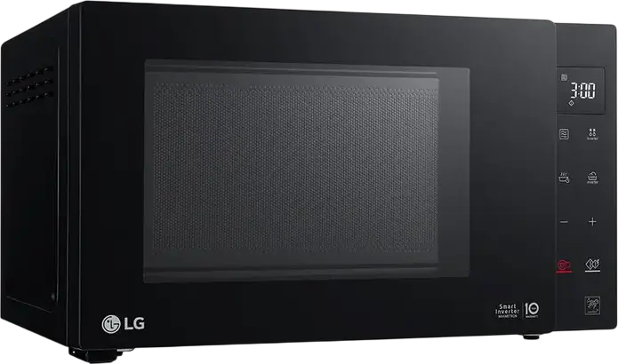 LG NeoChef MS2336GIB Solo Microwave Oven, 23L Capacity, 1000W Smart Inverter Technology, 28 Auto Programs, Easy-Clean Enamel, Black