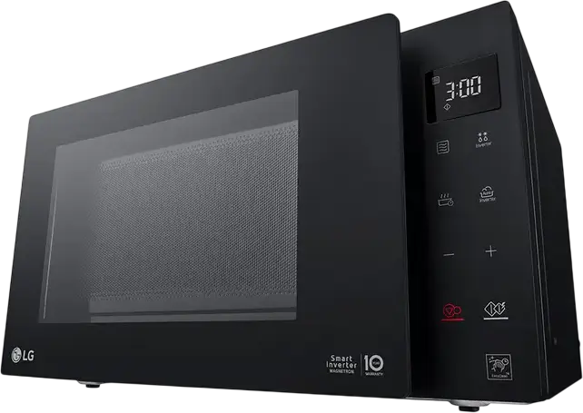 LG NeoChef MS2336GIB Solo Microwave Oven, 23L Capacity, 1000W Smart Inverter Technology, 28 Auto Programs, Easy-Clean Enamel, Black