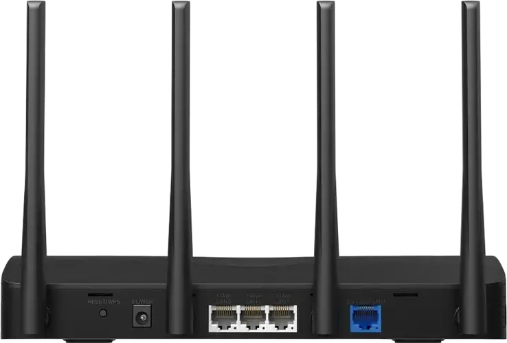 Router Mercusys MR27BE Wi-Fi 7 BE3600, Dual-Band 3.6 Gbps, Porturi WAN/LAN 2.5 Gbps, MLO, 4K-QAM, EasyMesh, 4 Antene High-Gain, Securitate WPA3, Negru