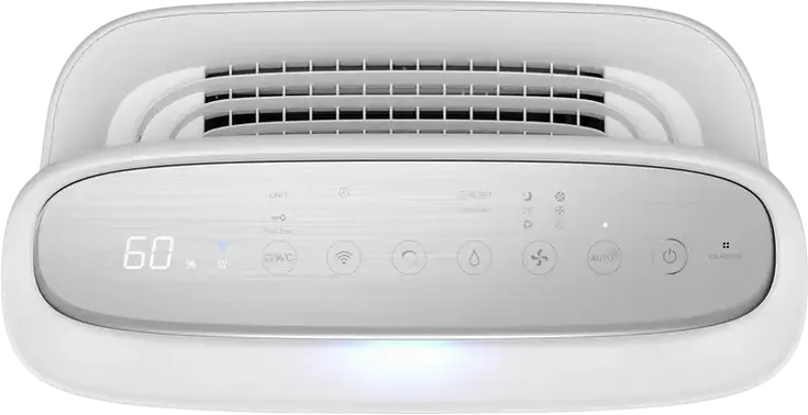 Sharp UA-KIN52E Air Purifier and Humidifier, White, with Plasmacluster Ionization, HEPA Filter, 2.7L Water Tank, Wi-Fi Sharp Life Air, for 38 m²