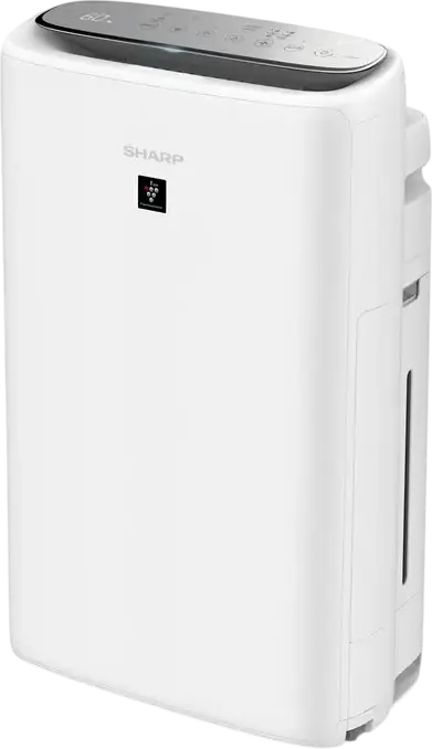 Sharp UA-KIN52E Air Purifier and Humidifier, White, with Plasmacluster Ionization, HEPA Filter, 2.7L Water Tank, Wi-Fi Sharp Life Air, for 38 m²