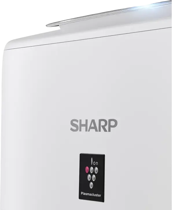 Sharp UA-KIN52E Air Purifier and Humidifier, White, with Plasmacluster Ionization, HEPA Filter, 2.7L Water Tank, Wi-Fi Sharp Life Air, for 38 m²