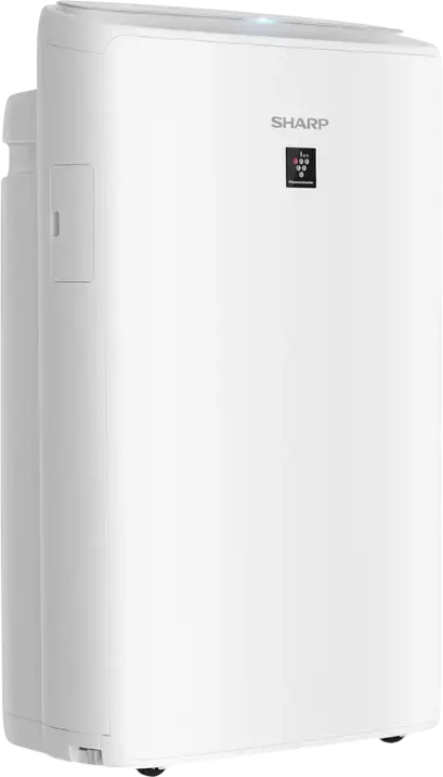 Sharp UA-KIN52E Air Purifier and Humidifier, White, with Plasmacluster Ionization, HEPA Filter, 2.7L Water Tank, Wi-Fi Sharp Life Air, for 38 m²