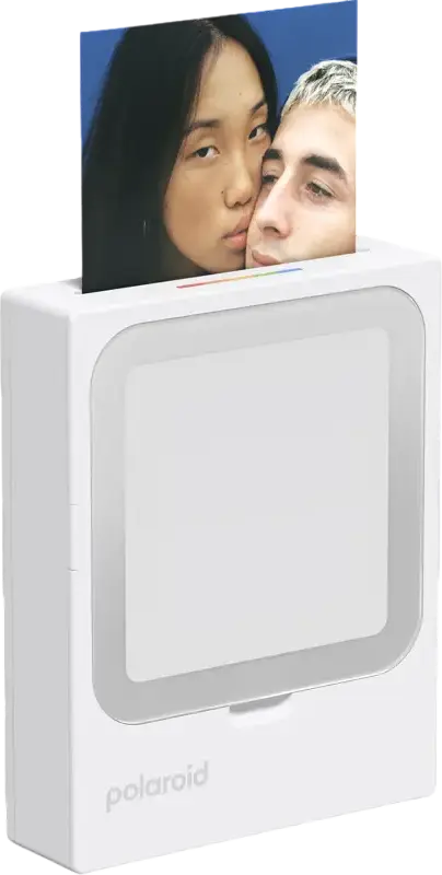 Polaroid Hi-Print 3x3 Pocket Photo Printer, Bluetooth Connectivity, 3x3 inch Prints, USB-C Charging, Integrated Battery, White