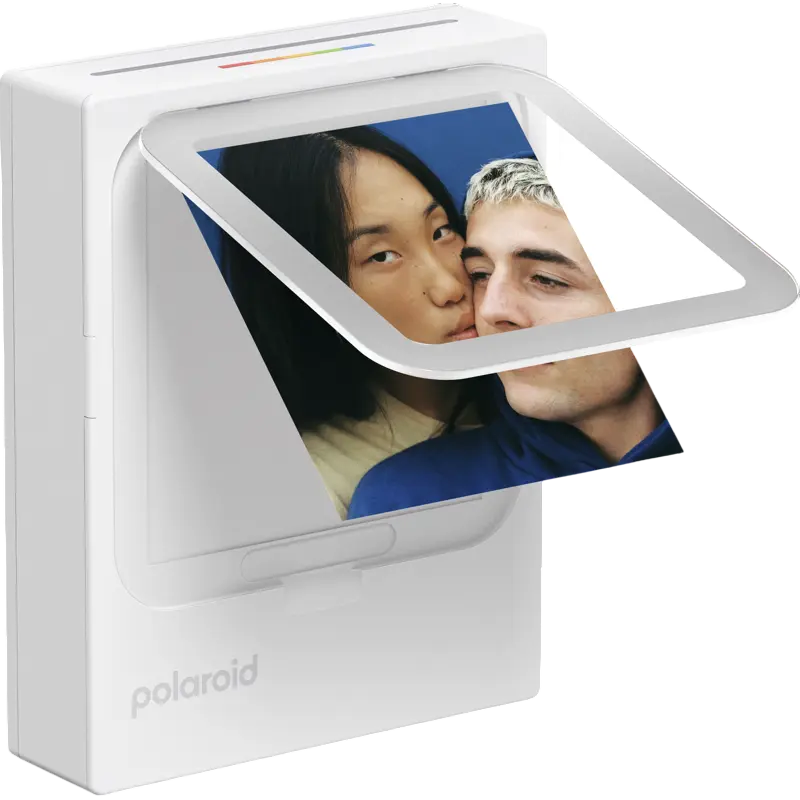 Polaroid Hi-Print 3x3 Pocket Photo Printer, Bluetooth Connectivity, 3x3 inch Prints, USB-C Charging, Integrated Battery, White