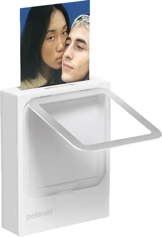Polaroid Hi-Print 3x3 Pocket Photo Printer, Bluetooth Connectivity, 3x3 inch Prints, USB-C Charging, Integrated Battery, White