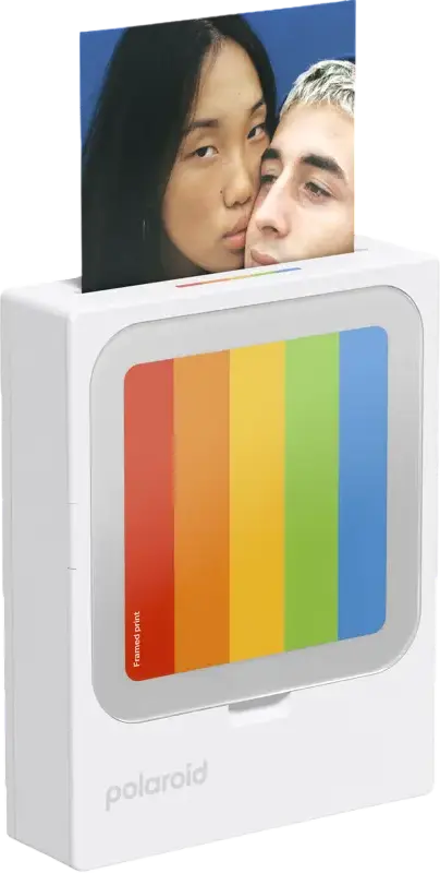 Polaroid Hi-Print 3x3 Pocket Photo Printer, Bluetooth Connectivity, 3x3 inch Prints, USB-C Charging, Integrated Battery, White