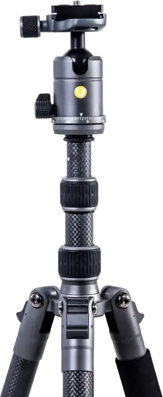 Vanguard VEO 3 GO 235 Carbon Fiber Tripod, Blue, 135cm Max Height, 4.5kg Load Capacity, 5-Section Legs, Monopod Conversion, Arca-Swiss Compatible