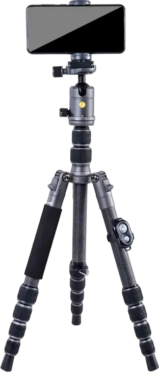 Vanguard VEO 3 GO 235 Carbon Fiber Tripod, Blue, 135cm Max Height, 4.5kg Load Capacity, 5-Section Legs, Monopod Conversion, Arca-Swiss Compatible