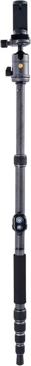 Vanguard VEO 3 GO 235 Carbon Fiber Tripod, Blue, 135cm Max Height, 4.5kg Load Capacity, 5-Section Legs, Monopod Conversion, Arca-Swiss Compatible