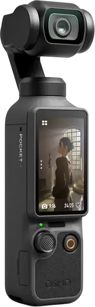 DJI Osmo Pocket 4 Standard Combo Black, 1-inch CMOS 37MP Sensor, 4K 240fps Video, 3-Axis Gimbal Stabilization, ActiveTrack 7.0, 2-inch OLED Touch Screen