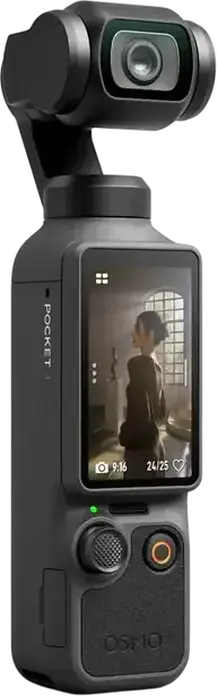 DJI Osmo Pocket 4 Standard Combo Black, 1-inch CMOS 37MP Sensor, 4K 240fps Video, 3-Axis Gimbal Stabilization, ActiveTrack 7.0, 2-inch OLED Touch Screen