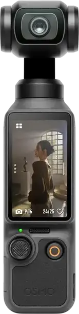 DJI Osmo Pocket 4 Standard Combo Black, 1-inch CMOS 37MP Sensor, 4K 240fps Video, 3-Axis Gimbal Stabilization, ActiveTrack 7.0, 2-inch OLED Touch Screen