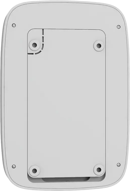 Ajax KeyPad Plus Wireless Touch Keypad for Security Systems, White, Jeweller Protocol, MIFARE DESFire Contactless Reader, AES Encryption, 1700m Range
