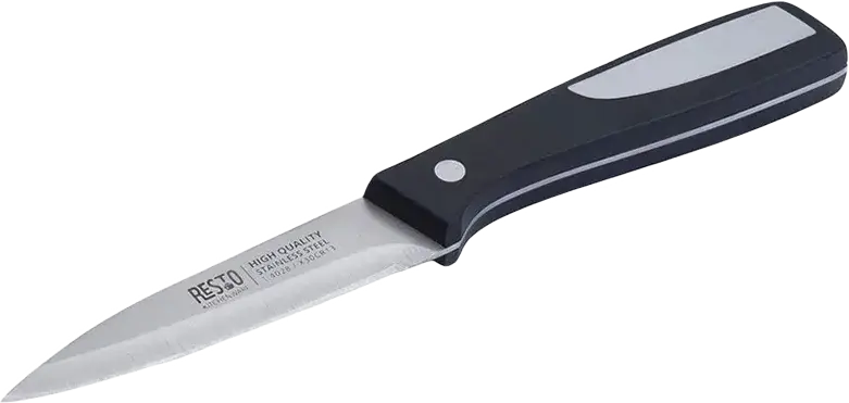 Cutit de curatat legume RESTO 95324 ATLAS, lama din otel inoxidabil X30CR13 de 9 cm, maner plastic ergonomic, lucrat manual