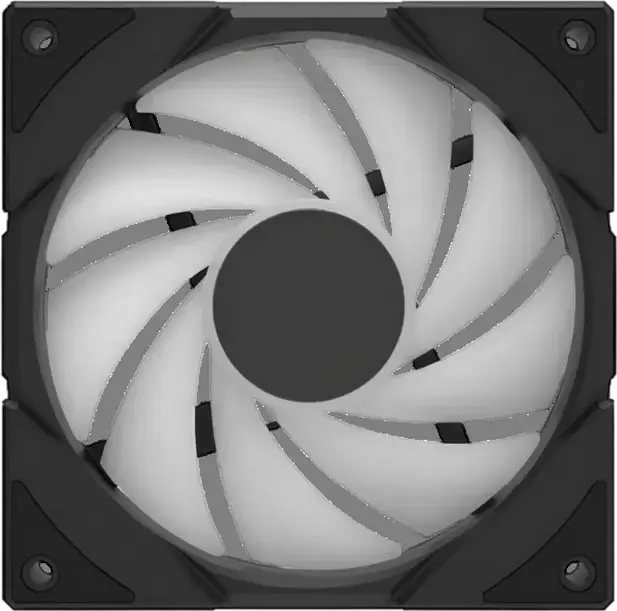 Deepcool CG580 Reversed ARGB PWM PC Case Fan, 120mm, Hydraulic Bearing, Black, 400-1300 RPM, 38 CFM, 28 dBA