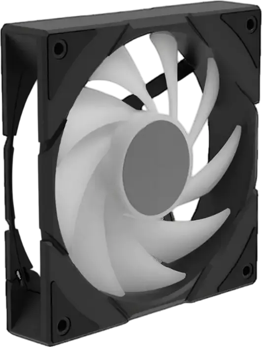 Deepcool CG580 Reversed ARGB PWM PC Case Fan, 120mm, Hydraulic Bearing, Black, 400-1300 RPM, 38 CFM, 28 dBA