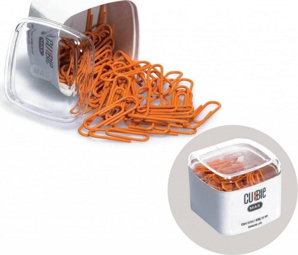Prostand Agrafe color CUBBIE 28mm MAS (1264) 50 buc. orange