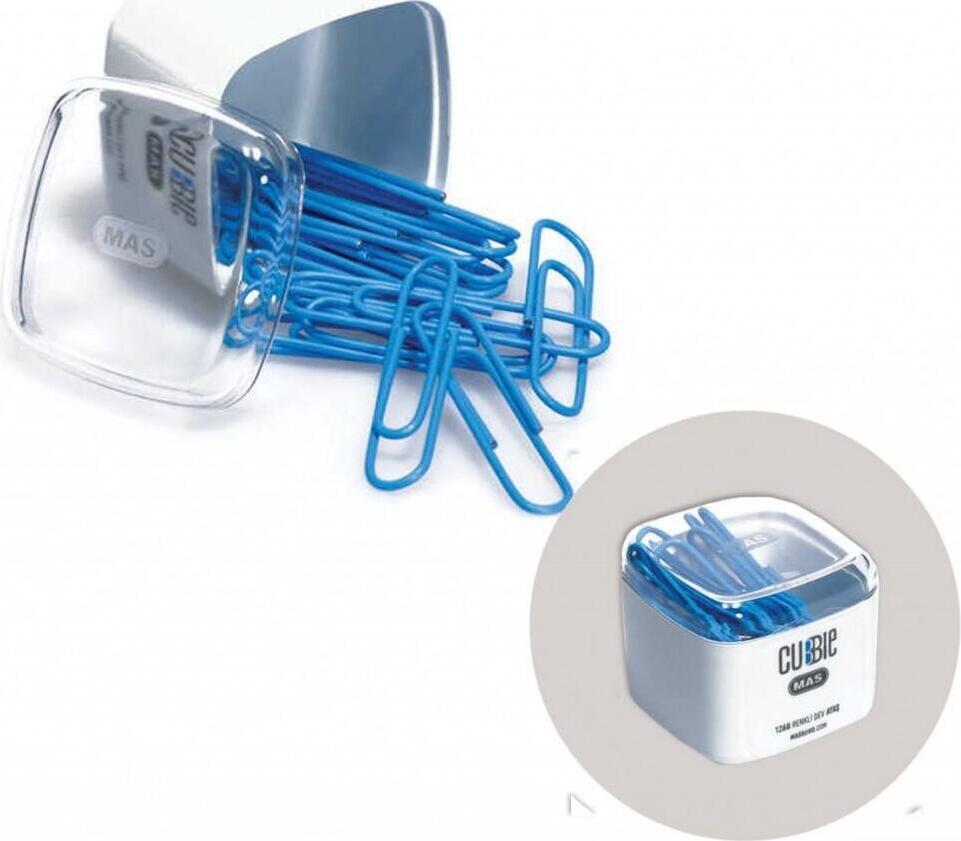 Prostand Agrafe color CUBBIE 28mm MAS (1264) 50 buc. albastru