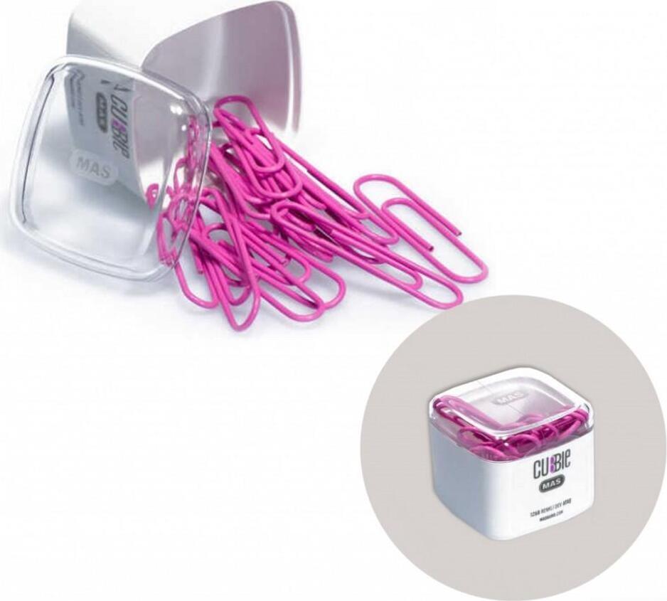 Prostand Agrafe color CUBBIE 28mm MAS (1264) 50 buc. roz