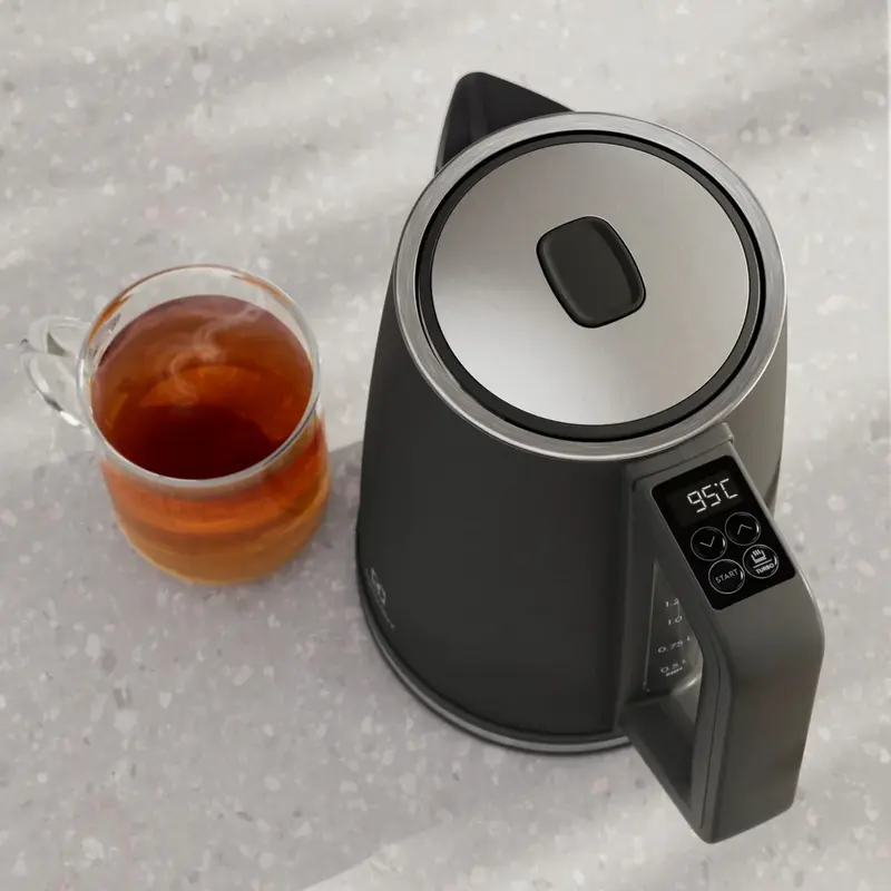 Fierbator Electrice Electrolux Create 5 E5K1-6AN, 1.7L, 2400W, Control Temperatura SelectPRO 40-100C, Mentinere Caldima 40min, Inox si Plastic, Antracit