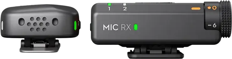 Microfon portabil pentru înregistrare vocală DJI Mic Mini (1 TX + 1 RX), Fără fir, Negru