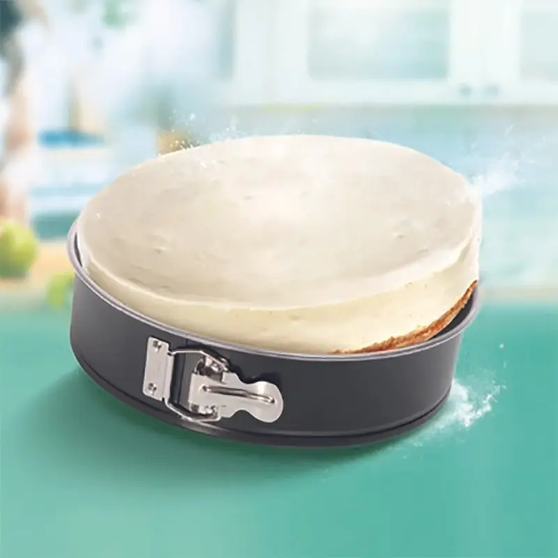 Tefal Easybake J1741274 Round Springform Baking Pan, 24 cm, Non-stick Carbon Steel, Detachable Edges, Grey