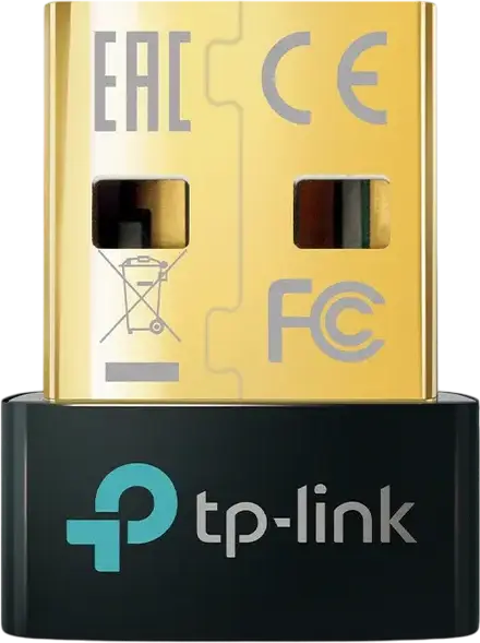 TP-Link UB5A Bluetooth 5.0 Nano USB Adapter, USB 2.0 Interface, Supports Up to 7 Devices, Compatible with Windows 11/10/8.1/7, Compact Black Design