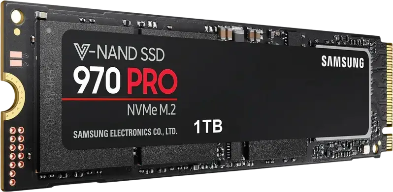 SSD Intern Samsung 970 PRO NVMe PCIe Gen 3.0 x4 M.2 2280 1TB MZ-V7P1T0 MLC V-NAND Viteza Citire pana la 3500MB/s Scriere 2700MB/s Criptare AES 256-bit