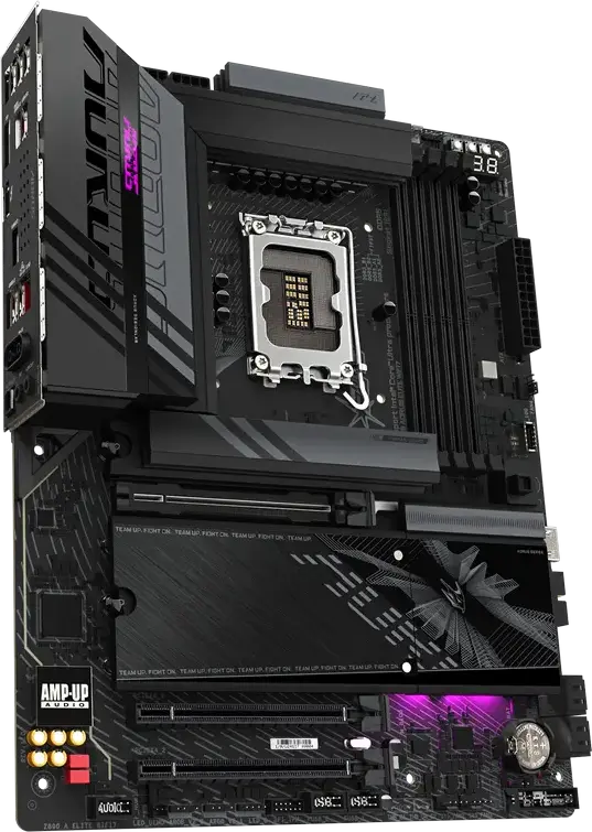 Placa de baza Gigabyte Z890 AORUS ELITE WIFI7 LGA1851 Intel Z890 ATX pentru Core Ultra, DDR5 9200MHz OC, M.2 PCIe Gen5, Wi-Fi 7, Bluetooth 5.4, Thunderbolt 4